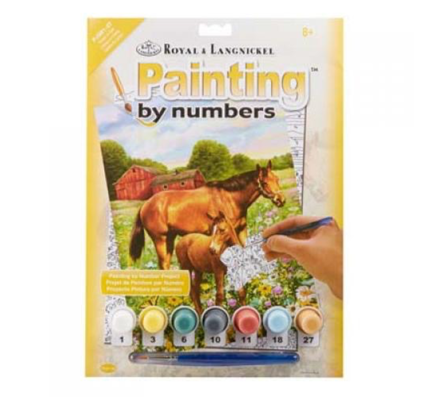 Royal & Langnickel Painting by Numbers Horses in Field