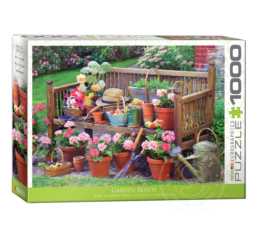 FINAL SALE Eurographics Garden Bench Puzzle 1000pcs