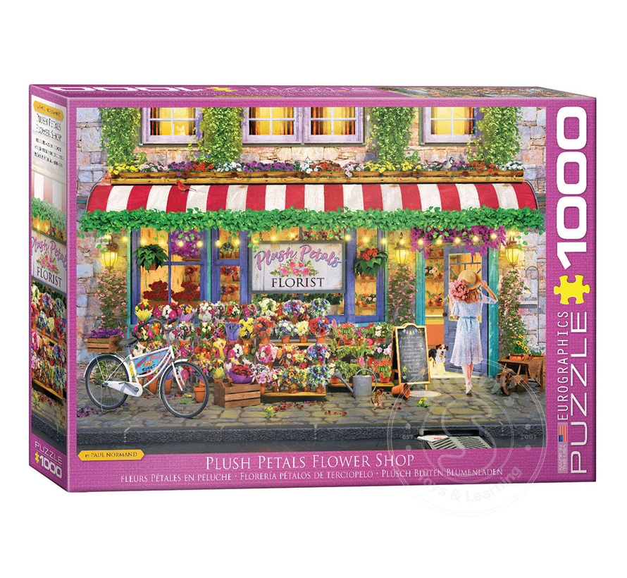 FINAL SALE Eurographics Plush Petals Flower Shop Puzzle 1000pcs