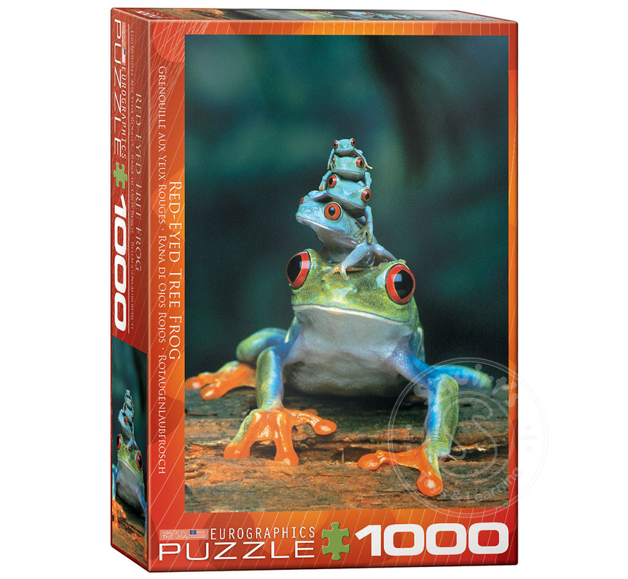 Eurographics Red-Eyed Tree Frogs Puzzle 1000pcs