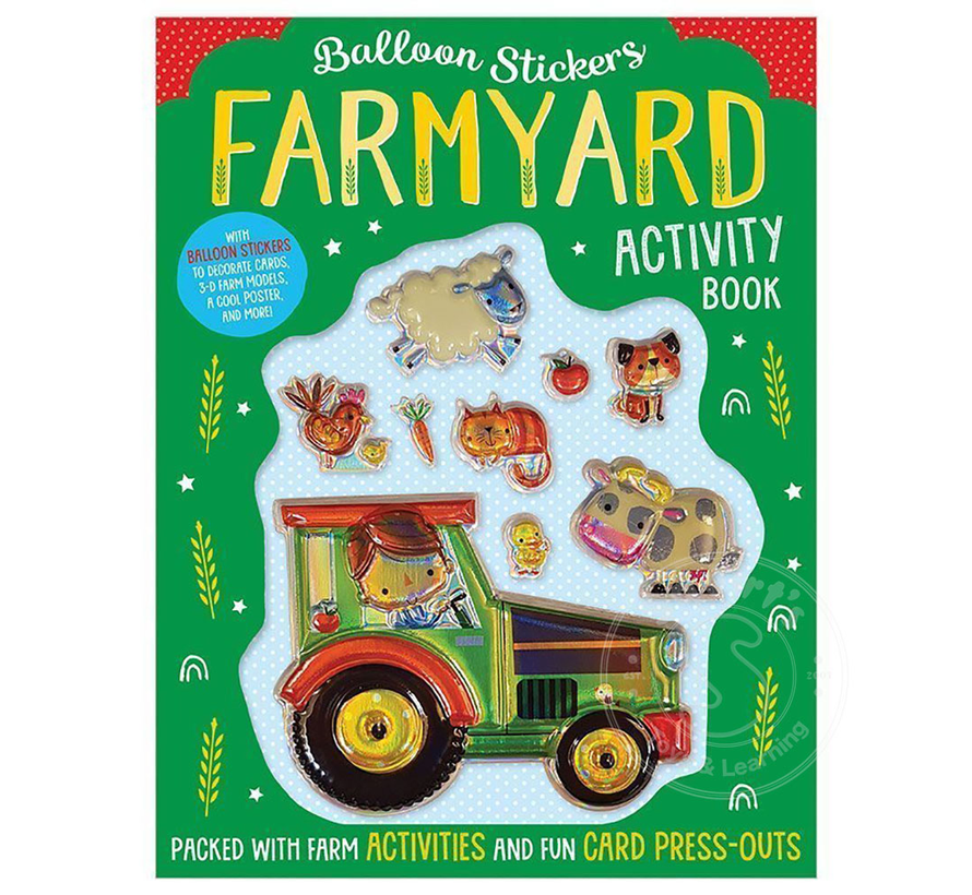 Balloon Stickers Farmyard Activity Book