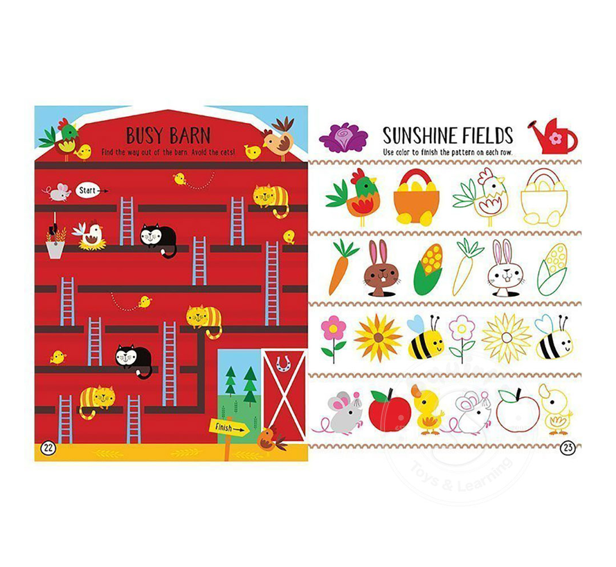 Balloon Stickers Farmyard Activity Book