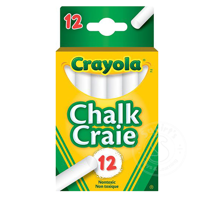 Crayola White Chalk, 12ct