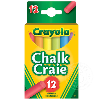 Crayola Crayola Coloured Chalk, 12ct