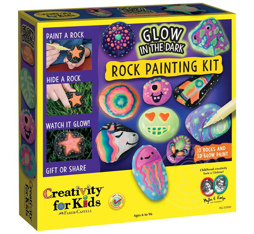 Creativity for Kids Glow in the Dark Rock Painting Kit