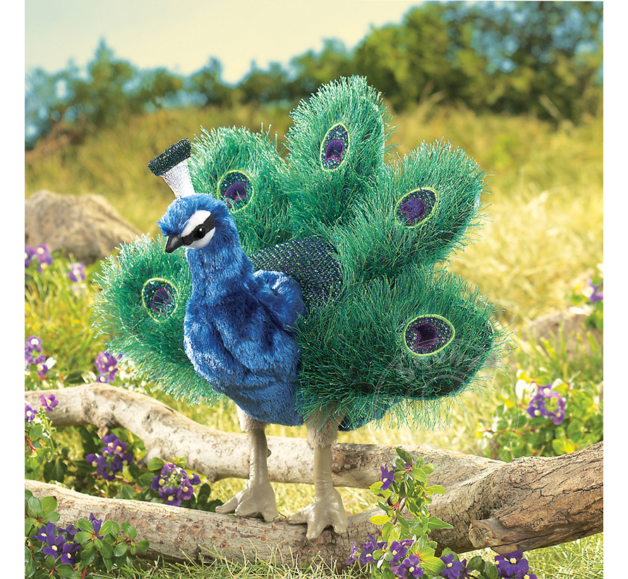 Folkmanis Small Peacock Puppet