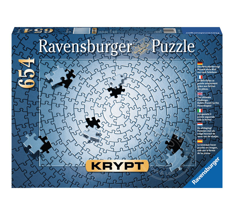 FINAL SALE Ravensburger Krypt - Silver Puzzle 654pcs