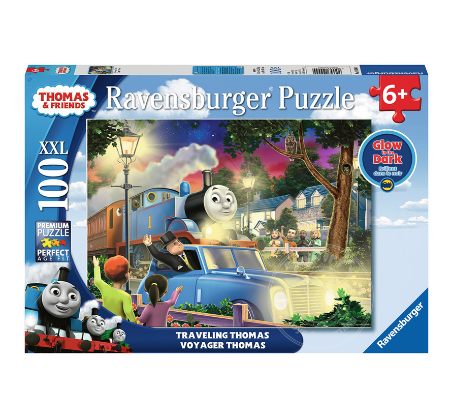 Ravensburger Thomas & Friends: Travelling Thomas Glow-in-the-Dark Puzzle 100pcs XXL
