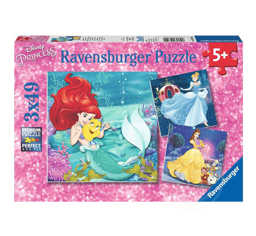 Ravensburger Disney Princess: Pincesses Adventure Puzzle 3 x 49pcs