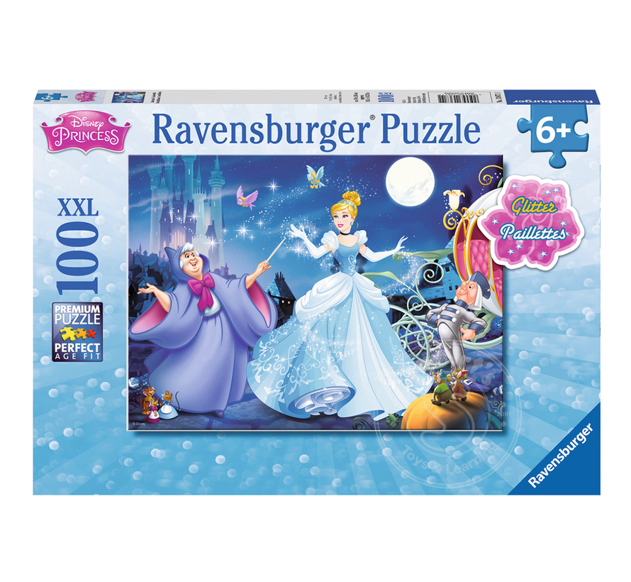 Ravensburger Disney Princess: Adorable Cinderella Glitter Puzzle 100pcs XXL