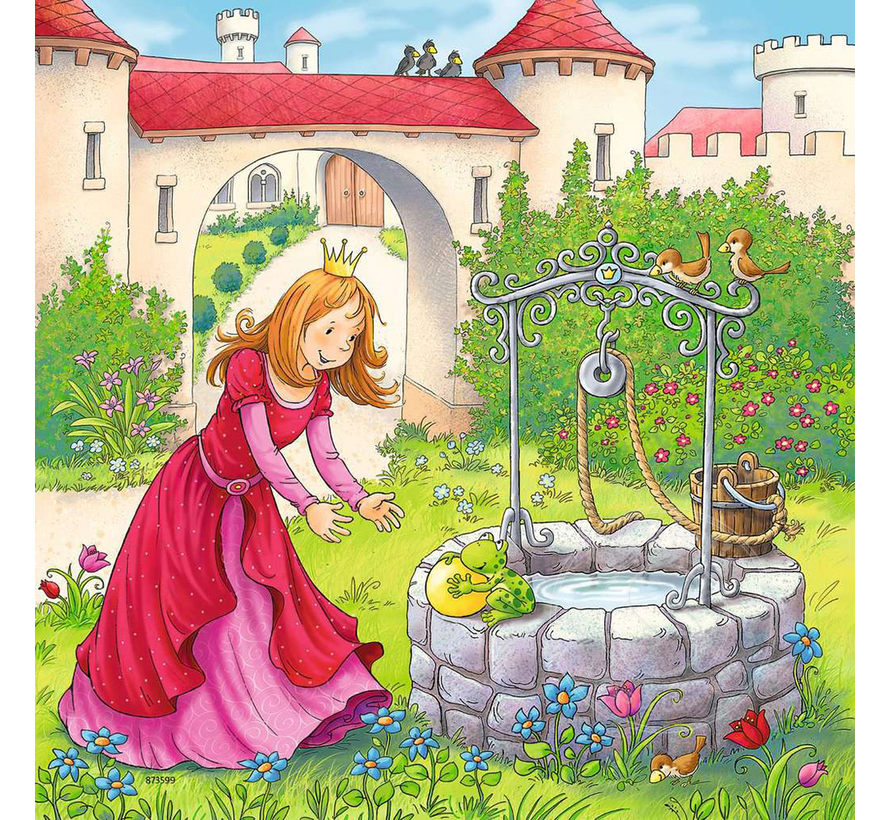 Ravensburger Rapunzel, Red Riding Hood, Frog King Puzzle 3 x 49pcs