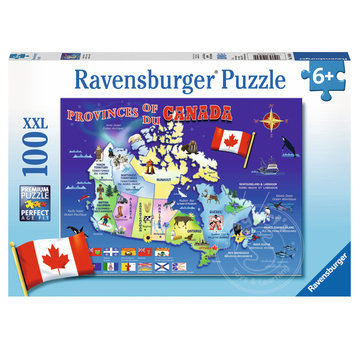 Ravensburger Ravensburger Map of Canada Puzzle 100pcs XXL