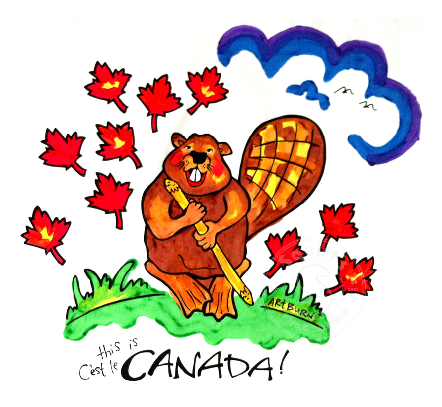 Pillow Case Painting Kit - This is Canada (Beaver)