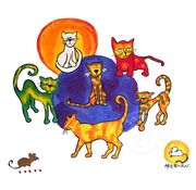 Artburn Pillow Case Painting Kit - Cats