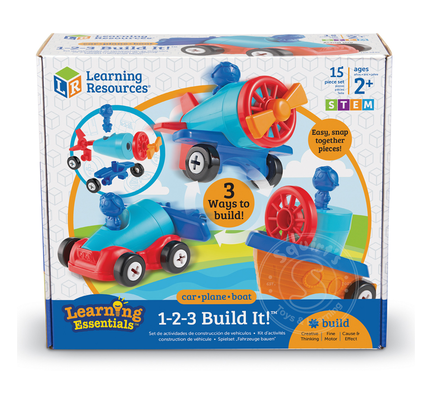 1-2-3 Build It! Car-Plane-Boat