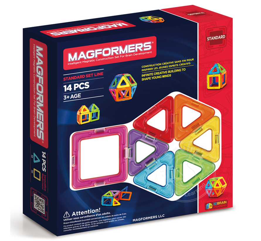 Magformers Standard Magnetic Building Set 14pcs
