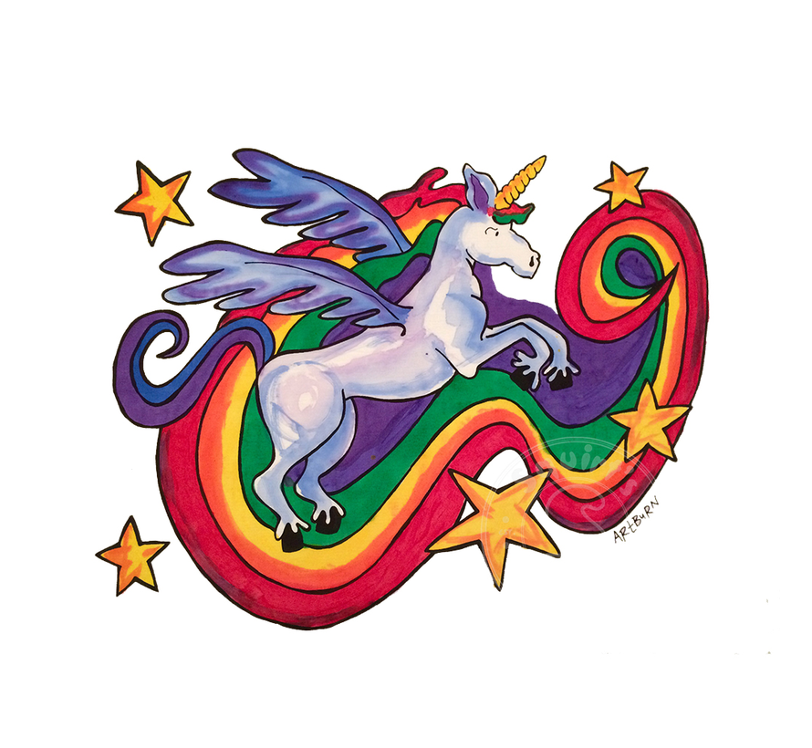 Pillow Case Painting Kit - Rainbow Unicorn