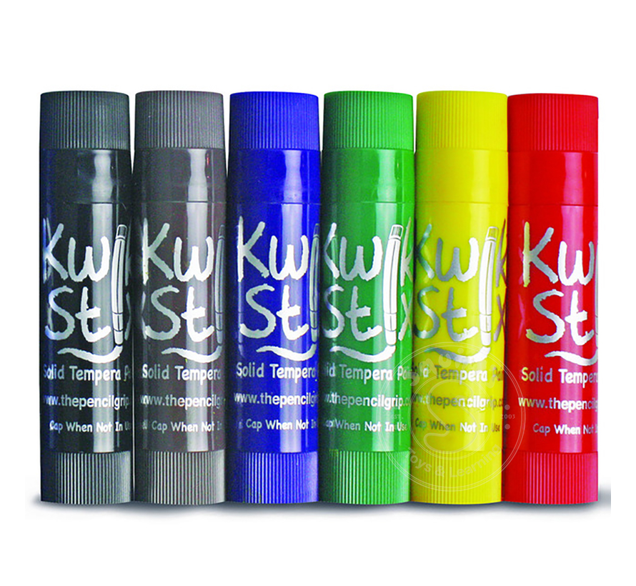 Kwik Stix Tempra Paint 6 Pack Primary