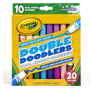 Crayola Crayola 10 Double Doodlers Dual-Ended Markers Washable
