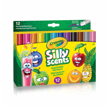 Crayola Crayola Silly Scents - Wedge Tip Markers - 12 ct