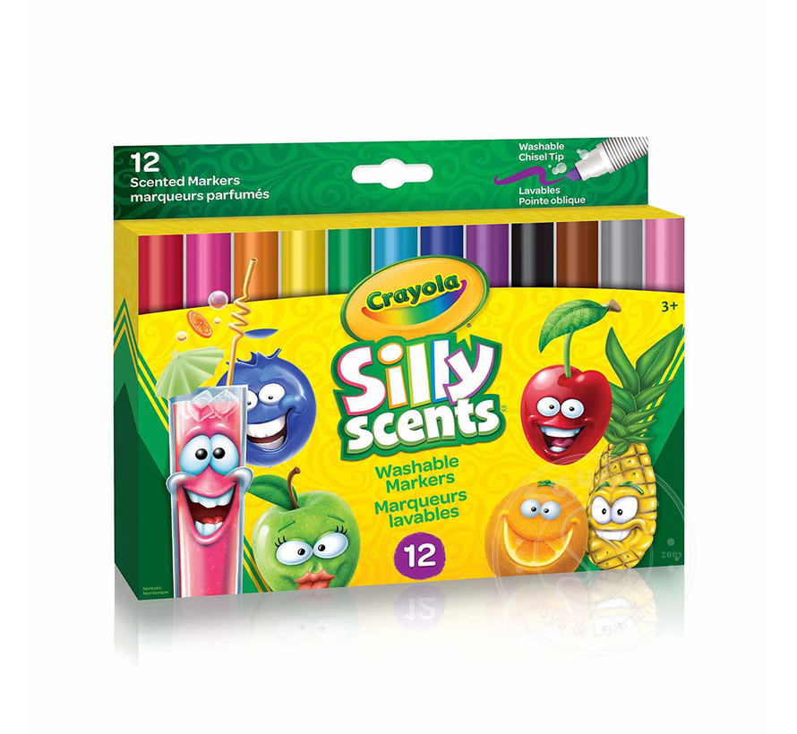 Crayola Silly Scents - Wedge Tip Markers - 12 ct