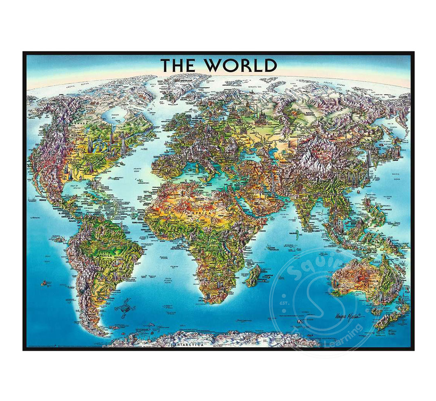 Ravensburger World Map Puzzle 2000pcs Squirts Toys And Learning Co