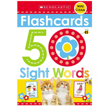 Scholastic 50 Sight Words Flashcards