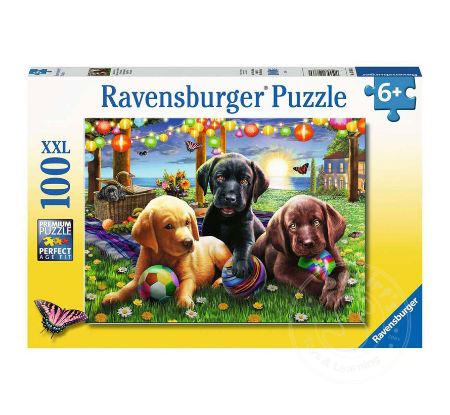 Ravensburger Puppy Picnic Puzzle 100pcs XXL