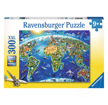 Ravensburger Ravensburger World Landmarks Map Puzzle 300pcs XXL