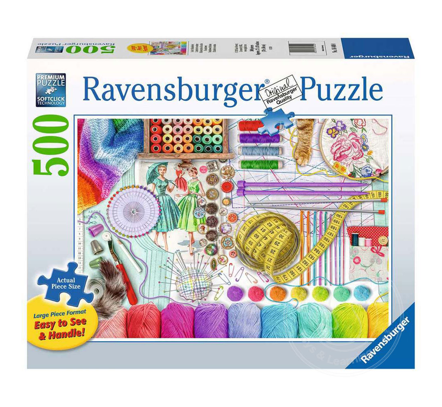 Ravensburger Needlework Station Large Format Puzzle 500pcs