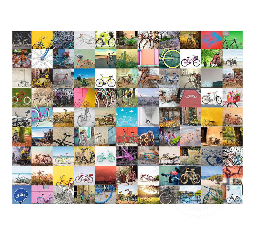 FINAL SALE Ravensburger 99 Bicycles Puzzle 1500pcs - Retired
