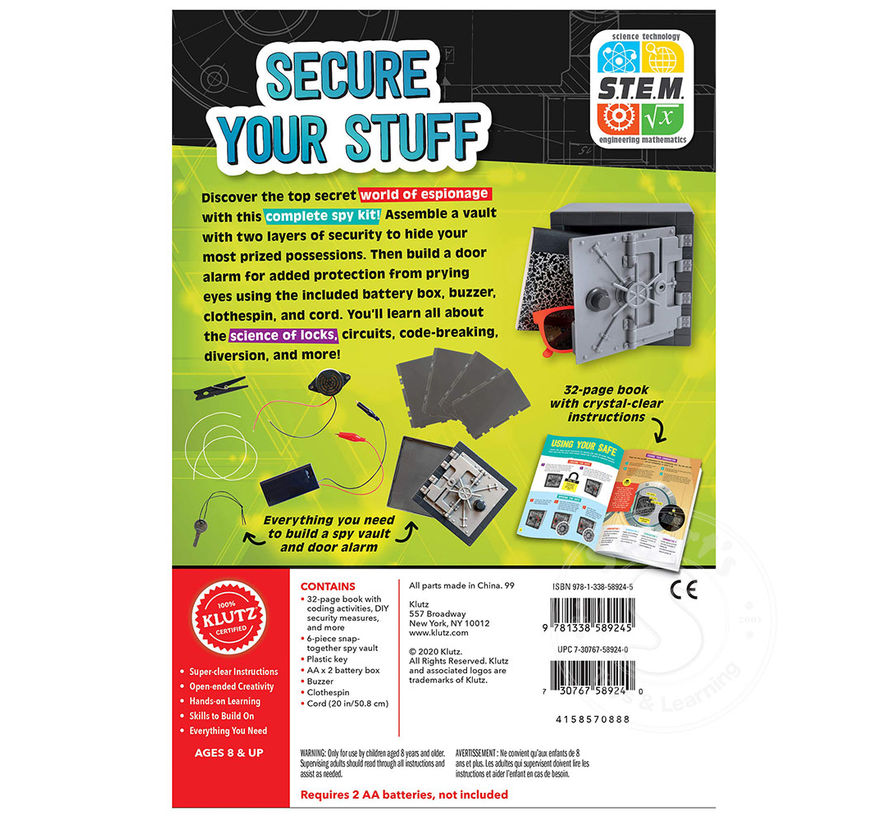 Klutz Ultimate Spy Vault & Code Kit