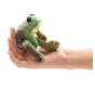 Folkmanis Sitting Frog Finger Puppet