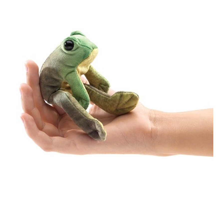 Folkmanis Sitting Frog Finger Puppet