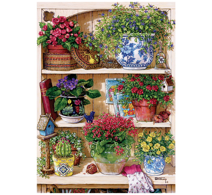 Cobble Hill Flower Cupboard Puzzle 500pcs