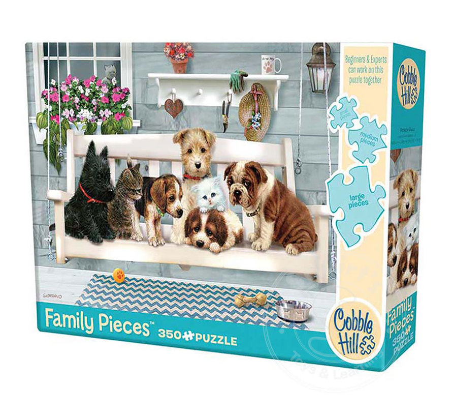 Cobble Hill Porch Pals Family Puzzle 350pcs