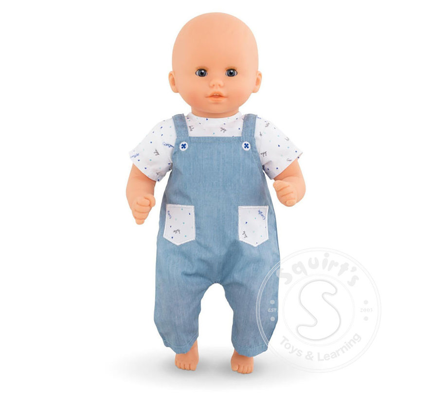 Corolle Mon Premier Bebe T-Shirt & Overalls 12” Doll Outfit RETIRED