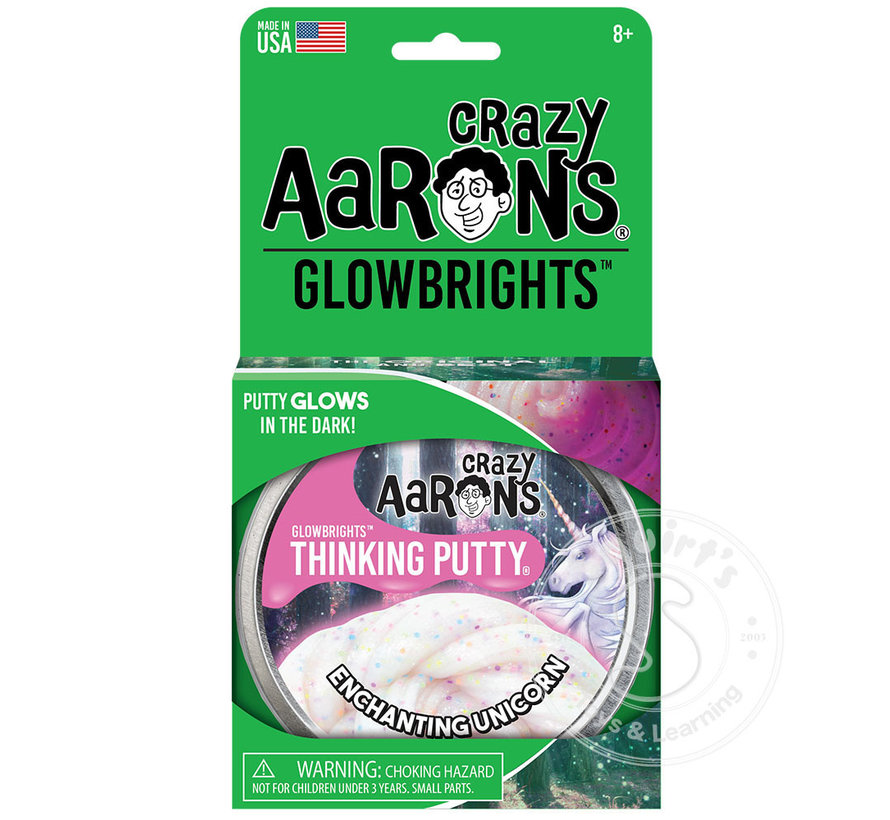 Crazy Aaron's Glowbrights Enchanting Unicorn Thinking Putty