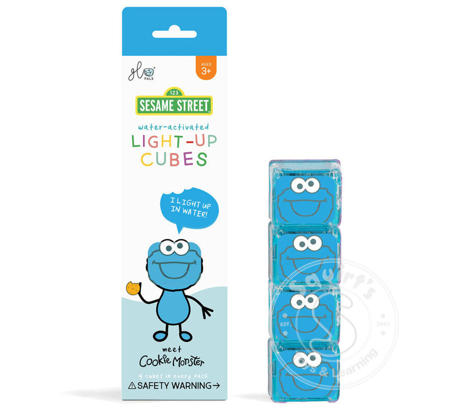 Glo Pals Sesame Street Cookie Monster Light-Up Cubes