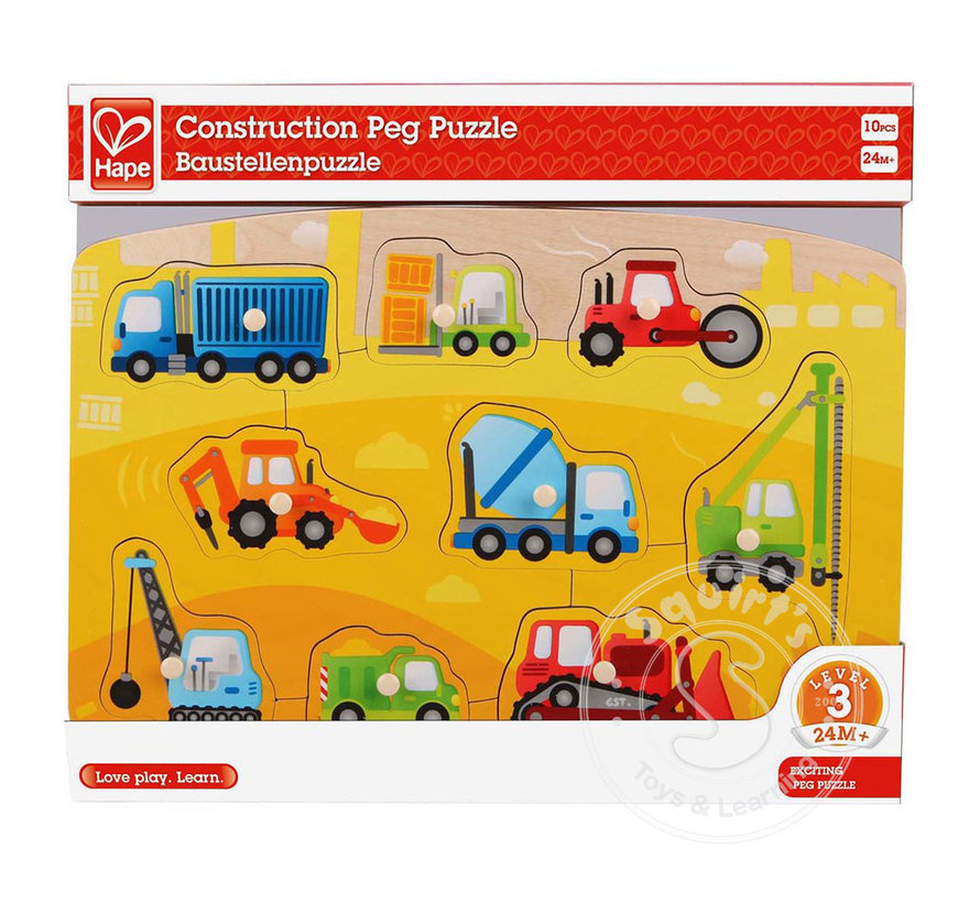 Hape Construction Peg Puzzle