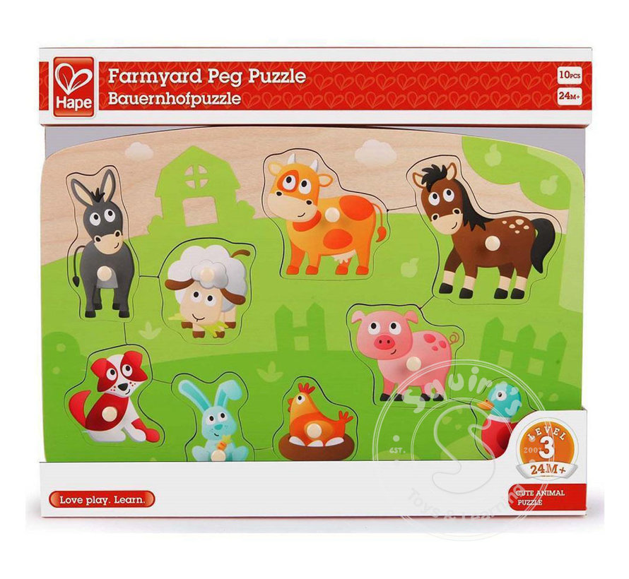 Hape Farmyard Peg Puzzle