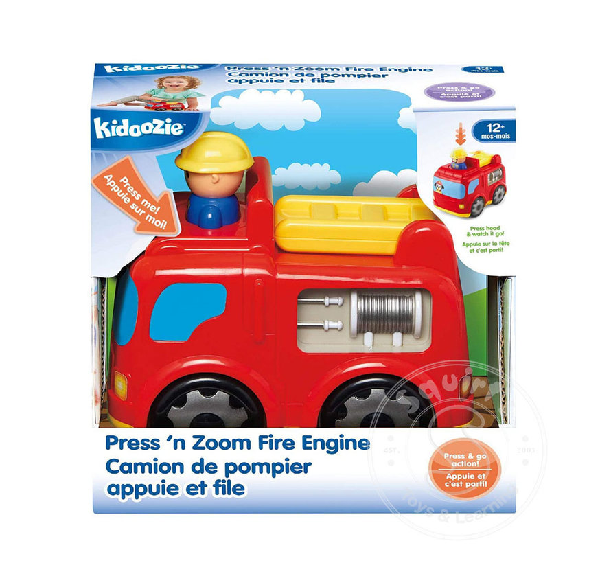 Kidoozie Press ’n Zoom Fire Engine