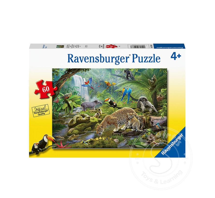 Ravensburger Rainforest Animals Puzzle 60pcs