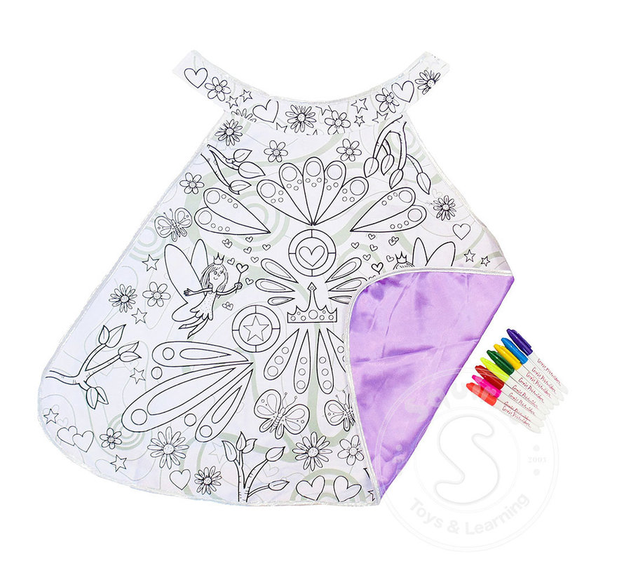 Great Pretenders Colour-A-Cape Fairy (Size 4-7)