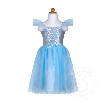 Great Pretenders Great Pretenders Sequins Princess Dress Blue (Size 5-6)