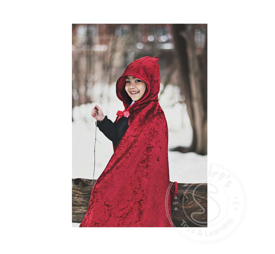 Great Pretenders Little Red Riding Hood Cape (Size 5-6)