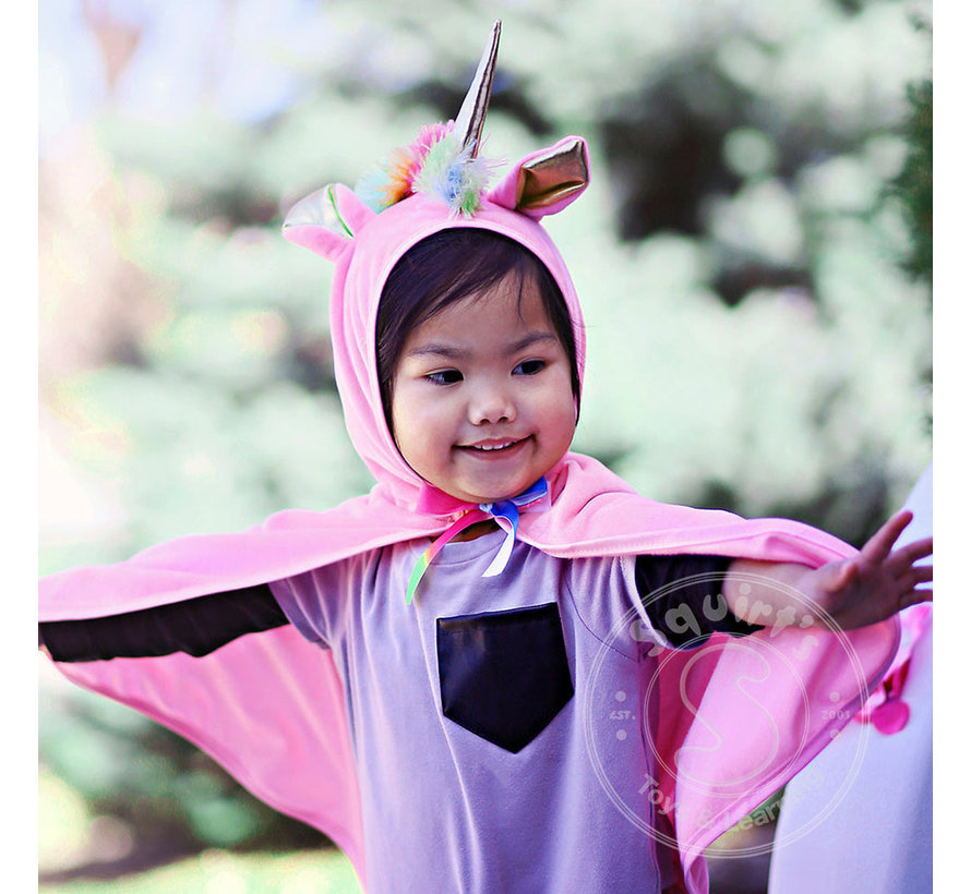 Great Pretenders Unicorn Toddler Cape Pink (Size 2-3)