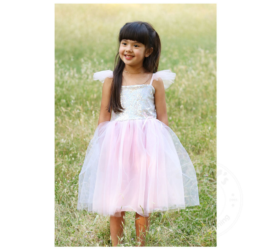 Great Pretenders Sequins Princess Dress Pink (Size 5-6)