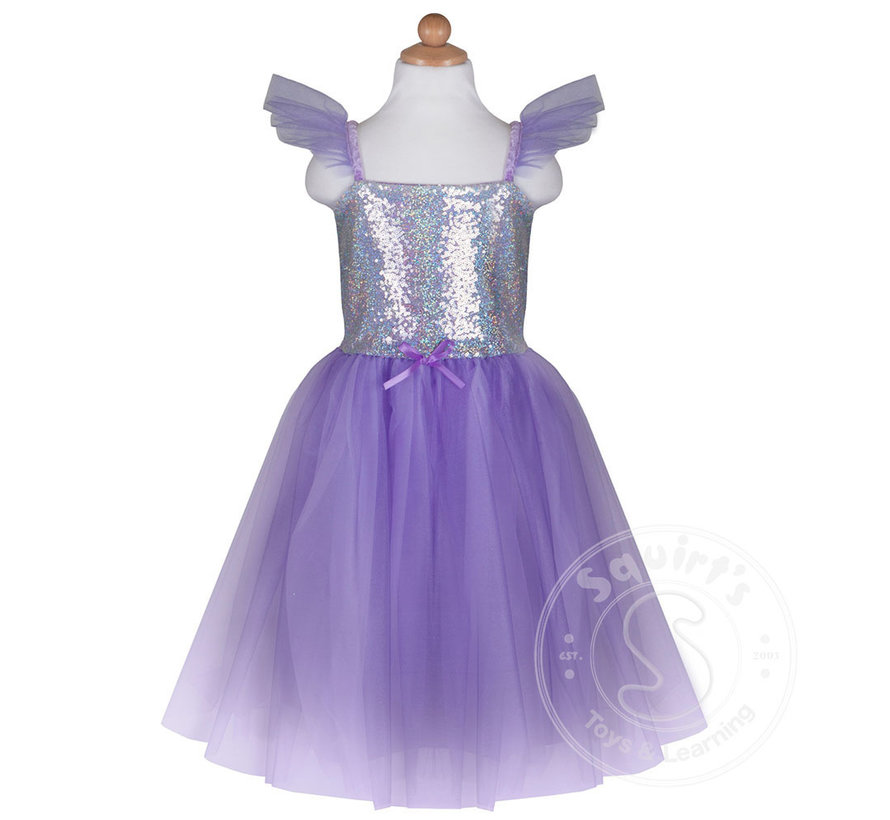 Great Pretenders Sequins Princess Dress Lilac (Size 7-8)