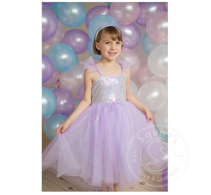 Great Pretenders Sequins Princess Dress Lilac (Size 5-6)